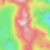 Crinkle Crags topographic map, elevation, terrain