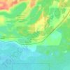 Bradley Lake topographic map, elevation, terrain