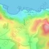El Kala topographic map, elevation, terrain