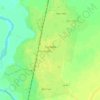 Үштөбе topographic map, elevation, terrain