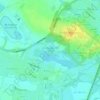 Hinchingbrooke Country Park topographic map, elevation, terrain
