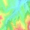 Akka topographic map, elevation, terrain