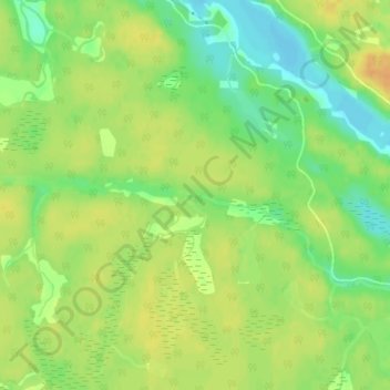 Cosby Creek topographic map, elevation, terrain