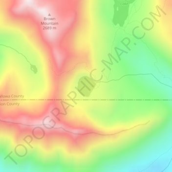 Blue Lake topographic map, elevation, terrain