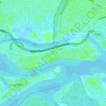 Tincan Island topographic map, elevation, terrain