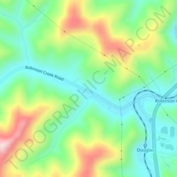 Crow Hollow topographic map, elevation, terrain