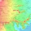Grand River South East topographic map, elevation, terrain