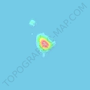 Ilha de Martim Vaz topographic map, elevation, terrain