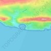 Lulworth Cove topographic map, elevation, terrain