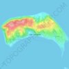 Isla Llingua topographic map, elevation, terrain