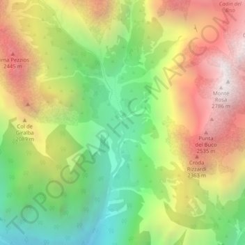 Giralba topographic map, elevation, terrain