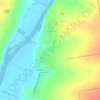 Inhulets topographic map, elevation, terrain