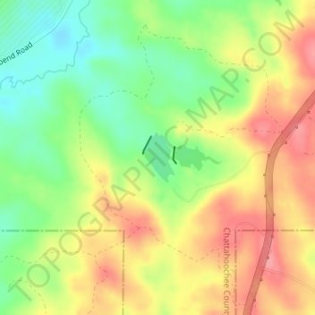 Dykes Pond Topographic Map, Elevation, Terrain