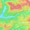 荒城川 topographic map, elevation, terrain