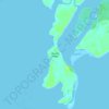 Laucala Island topographic map, elevation, terrain