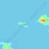 Mangenguey Island topographic map, elevation, terrain
