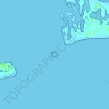 Santa Cruz del Islote topographic map, elevation, terrain