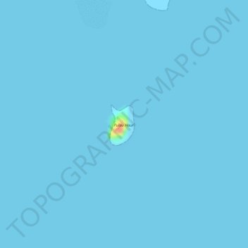 Pulau Aur topographic map, elevation, terrain