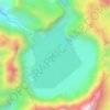 Lake Pinatubo topographic map, elevation, terrain