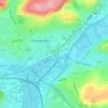 Carmarthen Castle topographic map, elevation, terrain