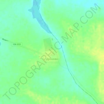 Дроново topographic map, elevation, terrain