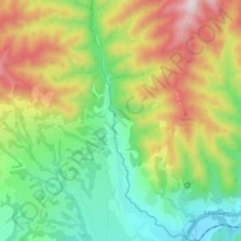 Bistra topographic map, elevation, terrain