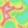 Glaslyn topographic map, elevation, terrain