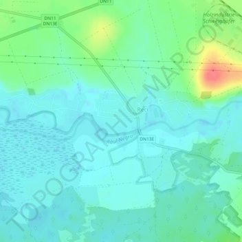 Covasna topographic map, elevation, terrain