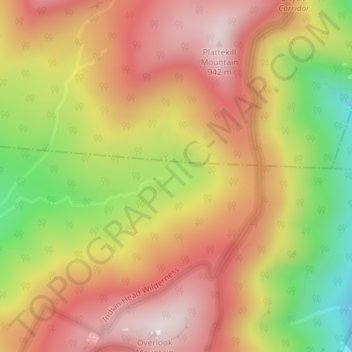 Echo Lake topographic map, elevation, terrain