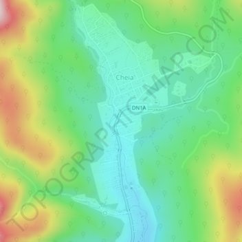 Prahova topographic map, elevation, terrain