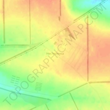 Nesterianka topographic map, elevation, terrain