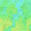 Ciliwung River topographic map, elevation, terrain