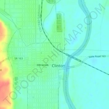 Bogart Park topographic map, elevation, terrain