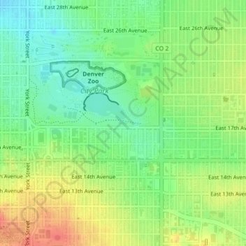 Lily Pond topographic map, elevation, terrain