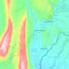 Кызылсу topographic map, elevation, terrain