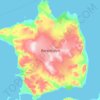 Isla de Barents topographic map, elevation, terrain
