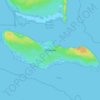 Saona Island topographic map, elevation, terrain