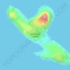 Hummock Island topographic map, elevation, terrain