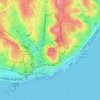 São Jorge Castle topographic map, elevation, terrain