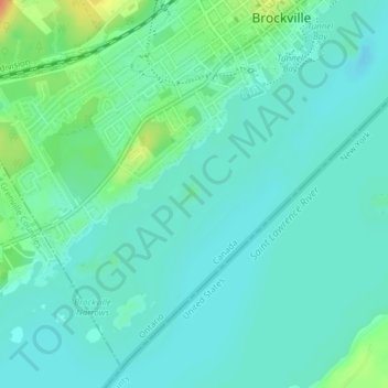 Skelton Island topographic map, elevation, terrain