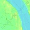 Pendyala topographic map, elevation, terrain