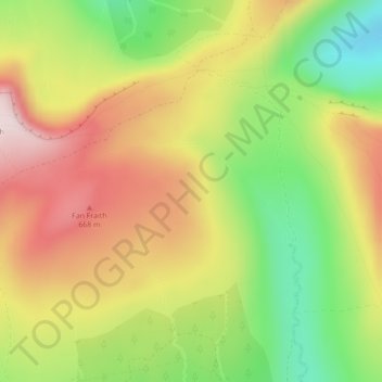 River Neath topographic map, elevation, terrain