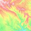 Escalante Canyon topographic map, elevation, terrain