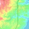 Mahlongwana River topographic map, elevation, terrain