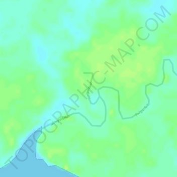 Sungai Buah topographic map, elevation, terrain