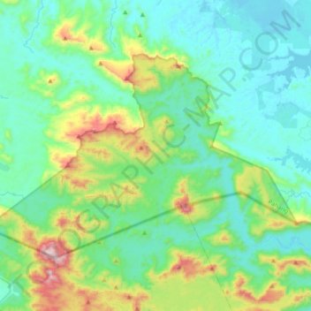 Taman Negeri Rompin Pahang topographic map, elevation, terrain