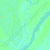 Água Boa do Univini topographic map, elevation, terrain