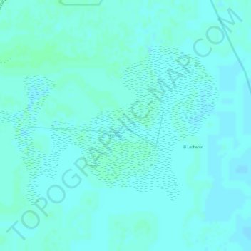 Bañado La Estrella topographic map, elevation, terrain