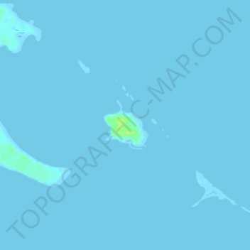 High Cay topographic map, elevation, terrain