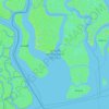 Sundarbans West Wildlife Sanctuary topographic map, elevation, terrain
